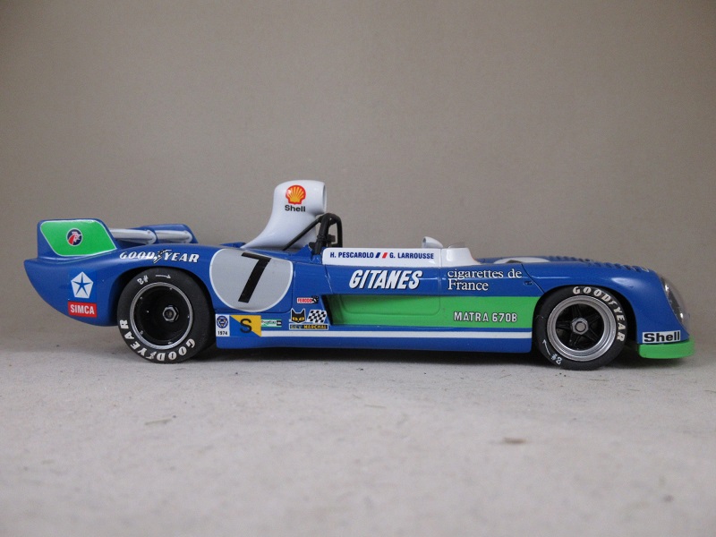 gr16089920's tweet photo. MATRA SIMCA 670B完成しました。
ガレやまとしては初のフルレジンキットでした。
初めてのことが色々あって大変でした・・・
まだ少しタッチアップが残ってるけど
一先ず形になりました。
#matrasimca #マトラシムカ https://t.co/B84a1ZX8nc