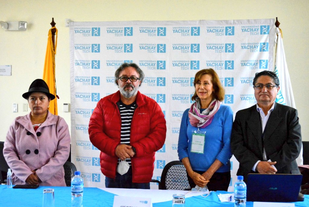 Nota|🛑Rector – Presidente CIFI, participó del acto inaugural de la jornada democrática para la elección de representantes del estamento de estudiantes al Consejo Superior Universitario. El evento contó con la presencia de <a href="/Mcobacango/">ManuelitaC</a>,Directora provincial de <a href="/cneimbabura/">CNE Imbabura</a>. 💯👌