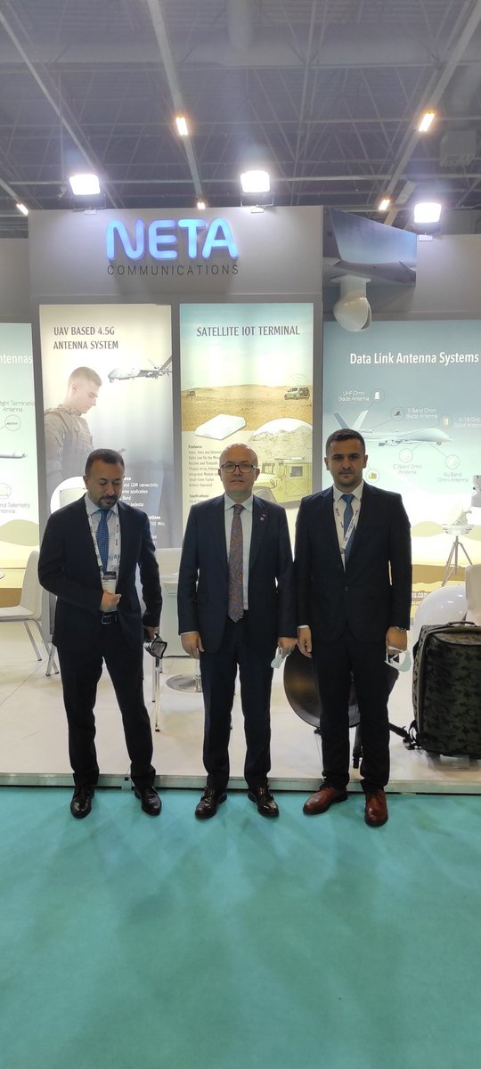 netacoms's tweet photo. Ulak Yönetim Kurulu Başkanı Sn. Celal Sami Tüfekçi ve Ulak Genel Müdürü Sn. Zafer Orhan Sahaexpo kapsamında standımızı ziyaret ettiler. #netacommunications #sahaexpo https://t.co/zAQ8uhtwhu