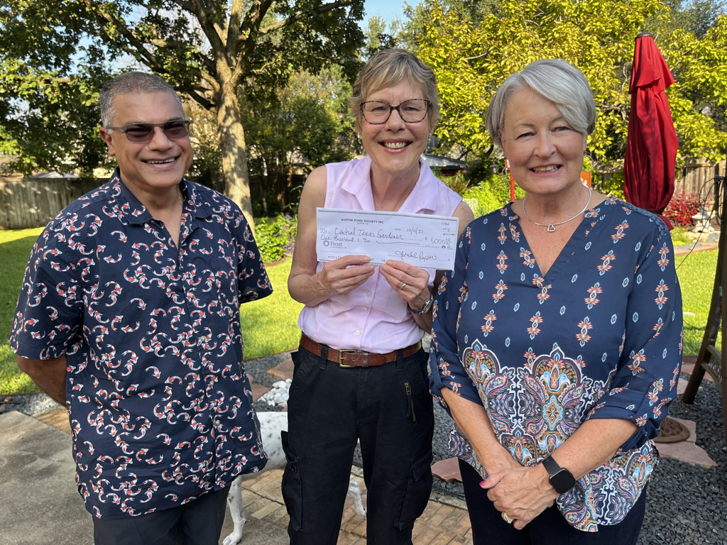 A big THANK YOU to our friends at Austin Pond Society for supporting Austin PBS! 85% of the station's funding comes from the local community. Programs like Central Texas Gardener wouldn't be possible without YOU.