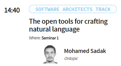 ontopicvkg's tweet photo. ML and NLP expert at @ontopicvkg, Simone Sadak will speak about open source tools for Natural Language Processing at this year's @SFScon .
#nlp #ml #opensource #datasciente https://t.co/hW7aLTk65L
