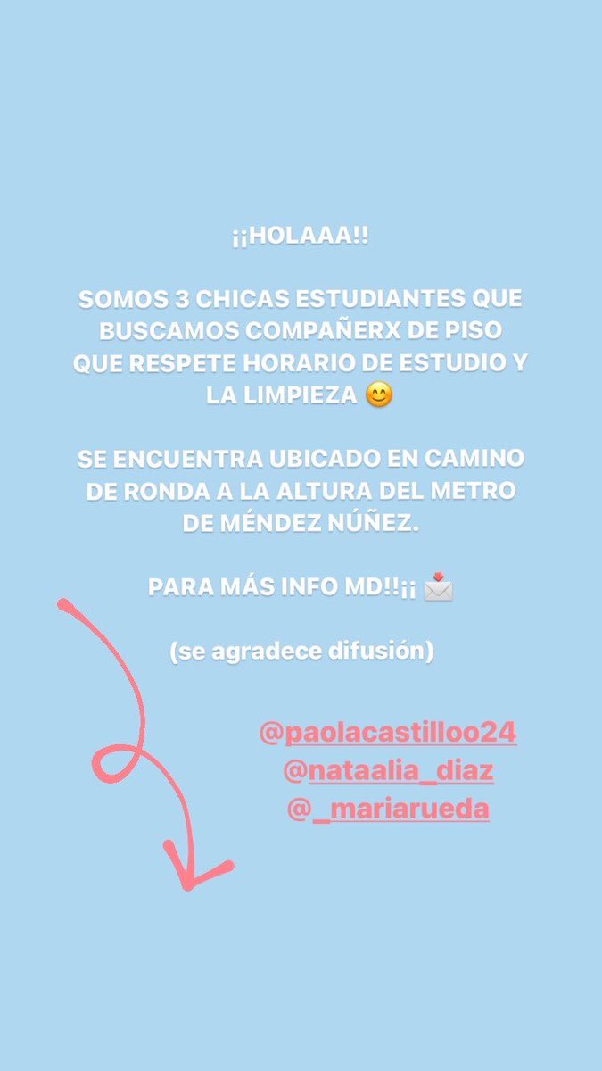 SE AGRADECE DIFUSIÓN, GRACIASSS!!¡¡😊