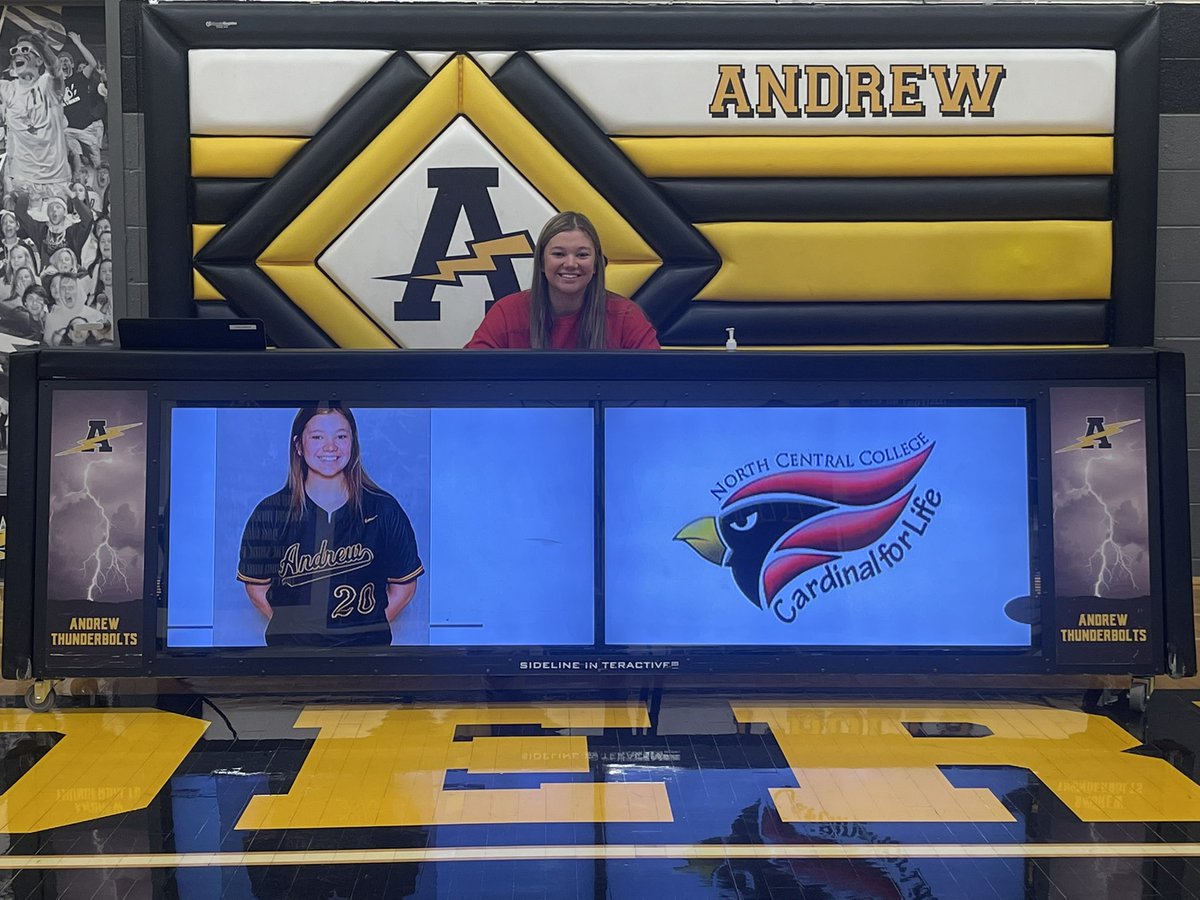 Congratulations to Hailey Morsovillo of <a href="/AndrewSoftball/">Andrew Softball</a> for her commitment to continue her academic and athletic careers at North Central College