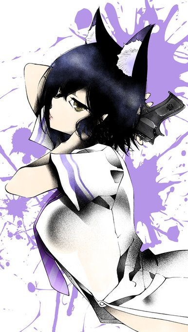 こういう持ち方好き。 #いい銃の日 #凛Art  #GGO 