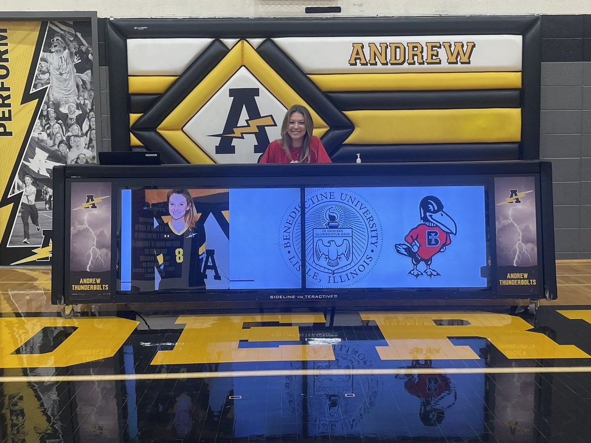 Congratulations to Gabriela Walsh of <a href="/tboltsvb/">Andrew Girls Volleyball</a> for her commitment to continue her academic and athletic careers at Benedictine University