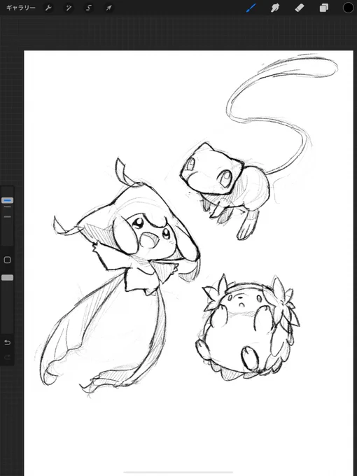 まぼろし系ポケモン描くのたのしー 