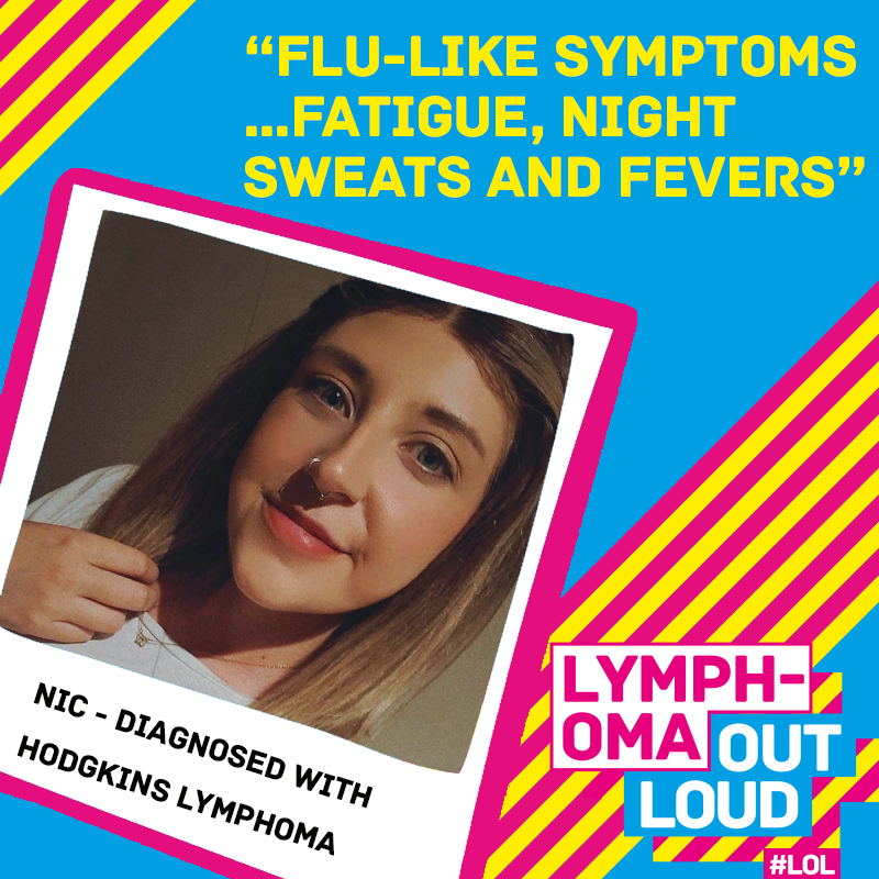 NIC'S LYMPHOMA STORY⁠
⁠
"On 17th June 2021 I was diagnosed with 4B Classical Hodgkins Lymphoma. It was no longer in just my lymph nodes but had also metastasised to my pancreas, kidneys, lungs, and bones."

Read Nic's full story⁠: bit.ly/3mURaVZ ⁠