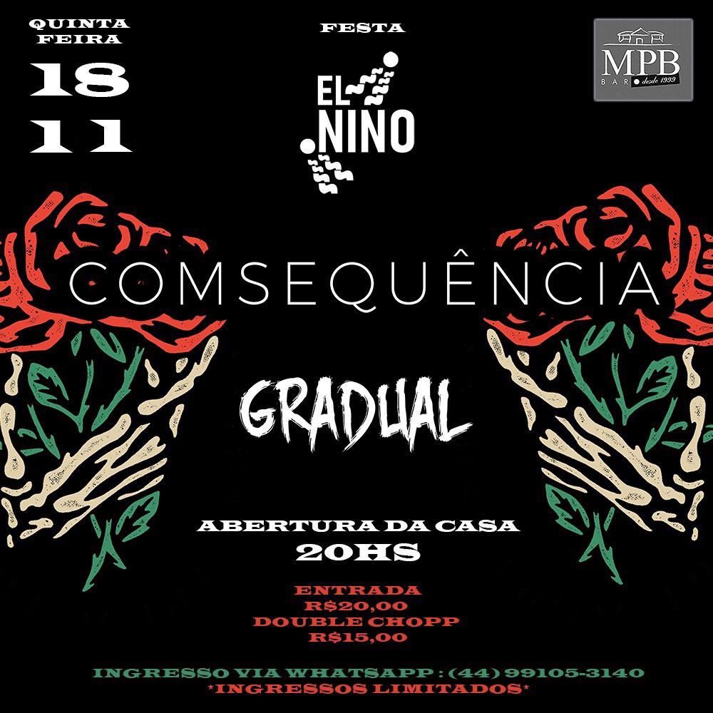 comsequencia's tweet photo. Adivinha quem tá de volta? 👀

18/11 (quinta-feira) em Maringá/PR https://t.co/FdHaWyJ4v2
