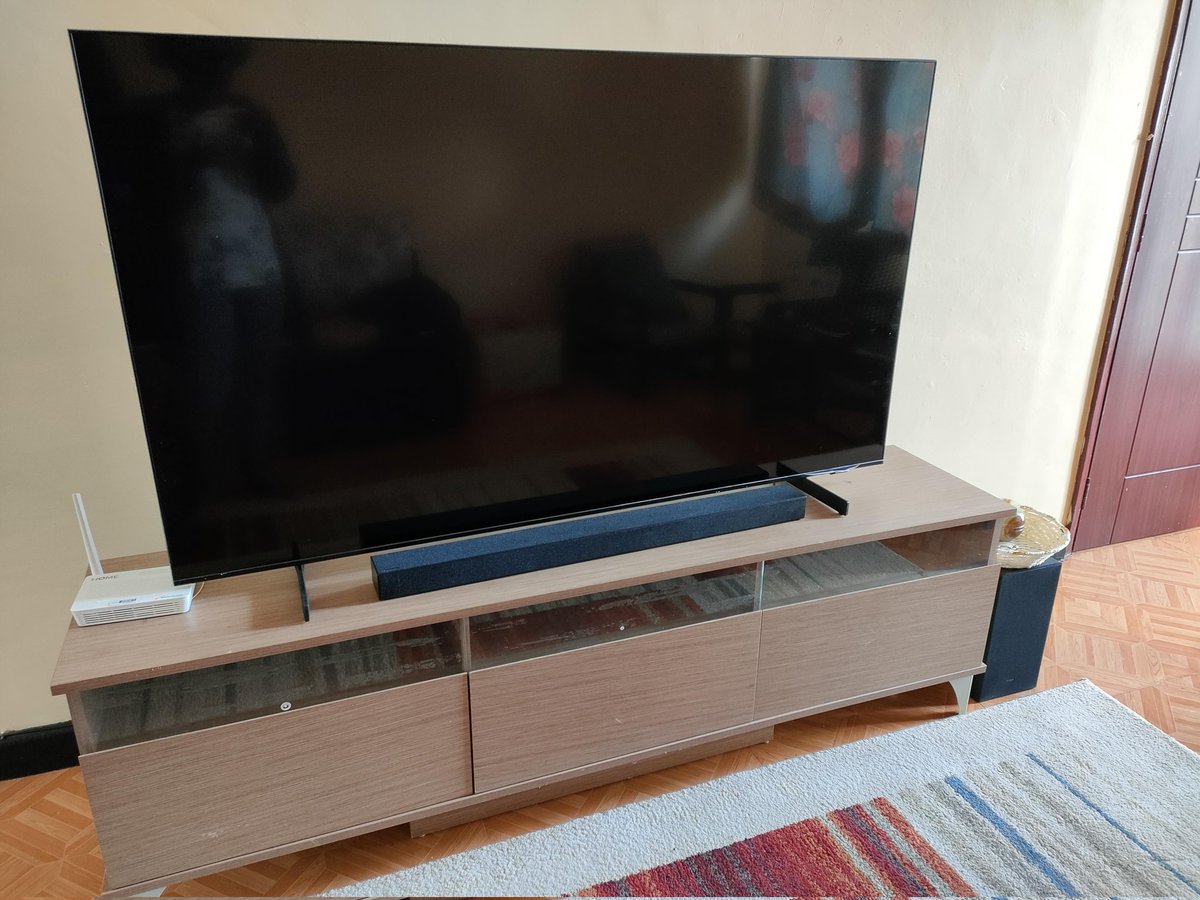 Shiko_Msa's tweet photo. The good people of @SamsungKE came home and upgraded my TV and sound life 😍😍. Can't wait to try these out 
#NewProductLineUp https://t.co/a4JevmnlD0