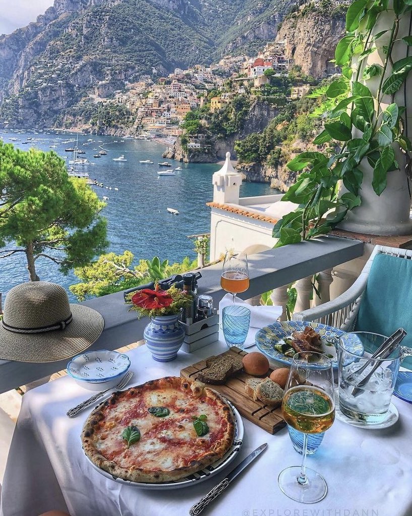 W0rld2026's tweet photo. Breakfast in Positano, Italy https://t.co/0oGw7WZTTh