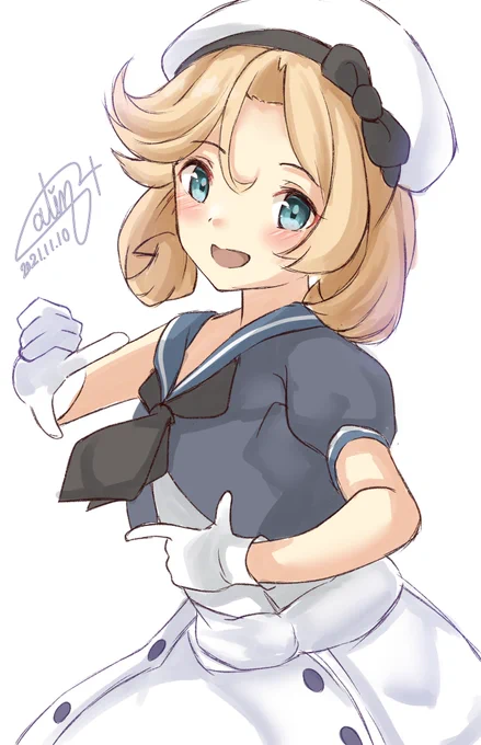 『L』ucky  『J』anus!!

#艦これ版深夜の真剣お絵描き60分一本勝負 
#艦これ版真剣お絵描き60分一本勝負_20211110  #艦これ 
