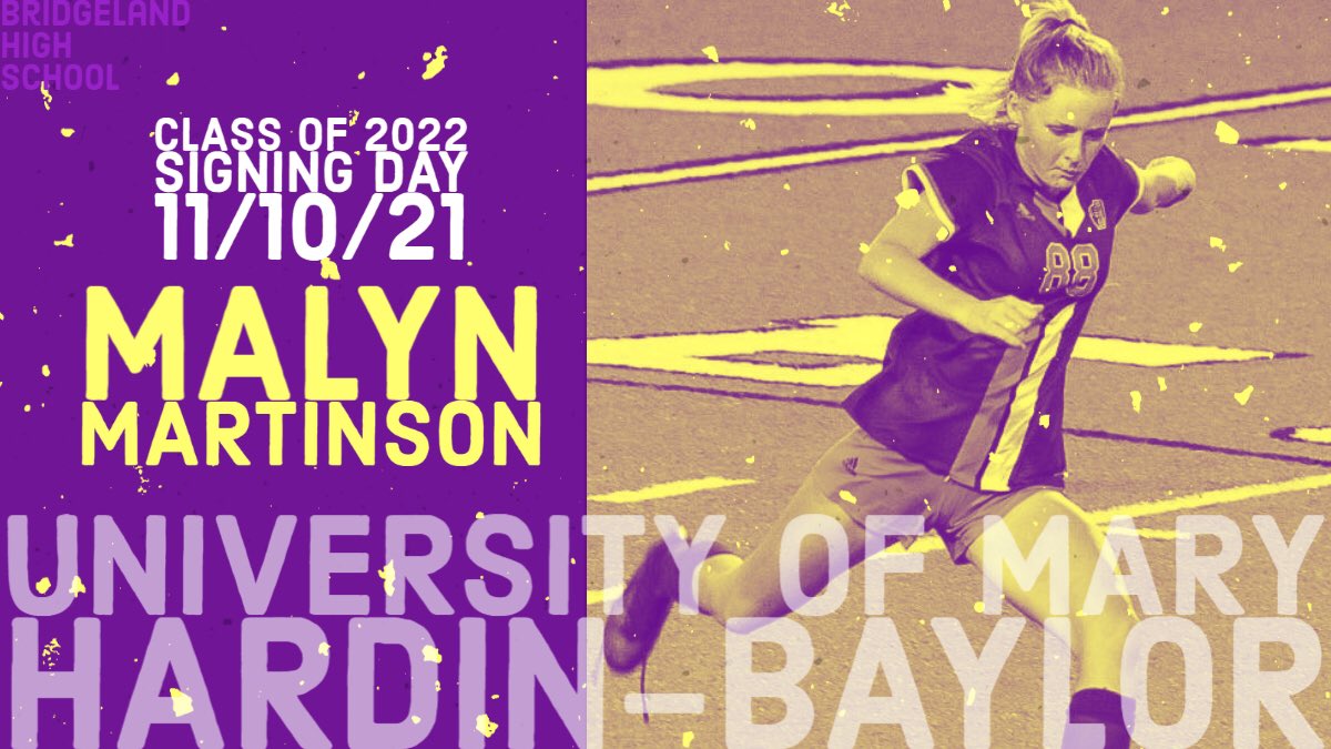 It’s Signing Day!

Malyn will sign her NLI to the University of Mary Hardin-Baylor! #GoCru 

4 year Varsity defender
2020 2nd Team
2021 1st Team

Congrats to our feisty ball-winner! We will pray for the forwards you come to face 🙏🏼. <a href="/malyn_martinson/">malyn martinson</a>