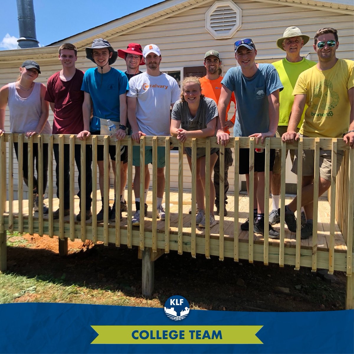 OperationBkyd's tweet image. The college ministry at Calvary Baptist Church of Knoxville did a great job during their first time serving with Operation Backyard! Thanks for dedicating time on a Saturday to help a family have a new ramp. 

#peopleoverprojects #weavingcommunity