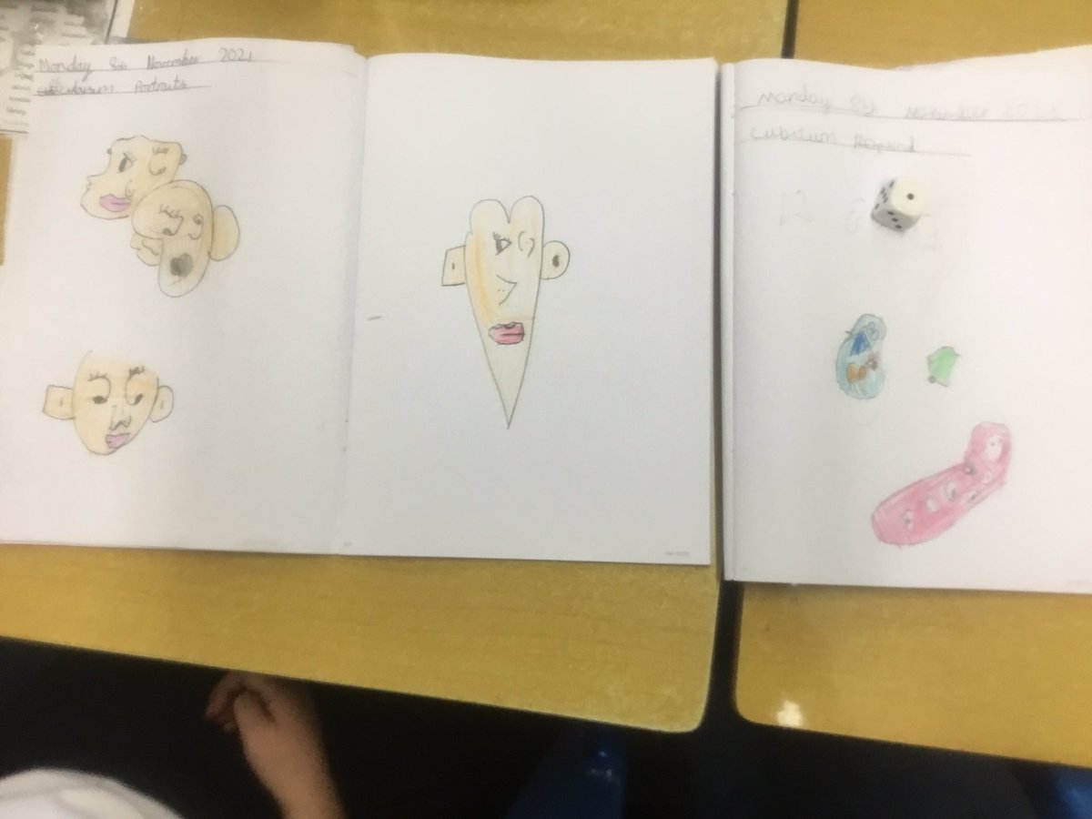 Hadrian_Park's tweet photo. We have enjoyed creating our own Cubist portraits inspired by Pablo Picasso in 3A. We have utilised all of our drawing skills to draw each facial feature on our portraits. #HPPS3AMajesticMeerkats #HPPSArt #HPPSArtsmark21 #Artsmark https://t.co/5Dg1eOmxv0