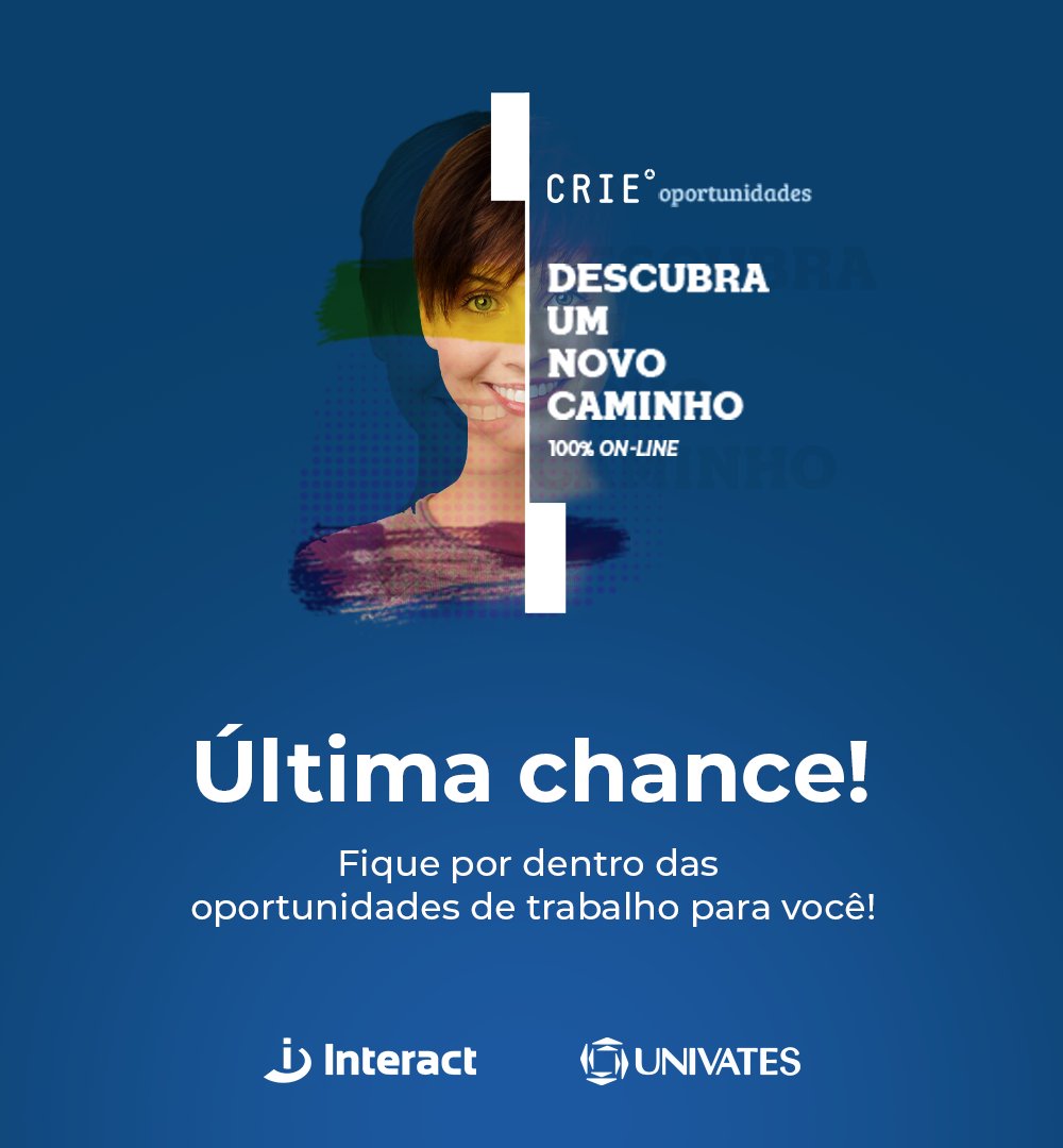 Grupo_Interact's tweet photo. Você é estudante ou diplomado da @Univates e está em busca de oportunidade de trabalho? Então segue a thread! 👇

#crieoportunidades #crie #oportunidades #trabalho #interact #univates #emprego #carreira #universidade https://t.co/CtHUf8Accr
