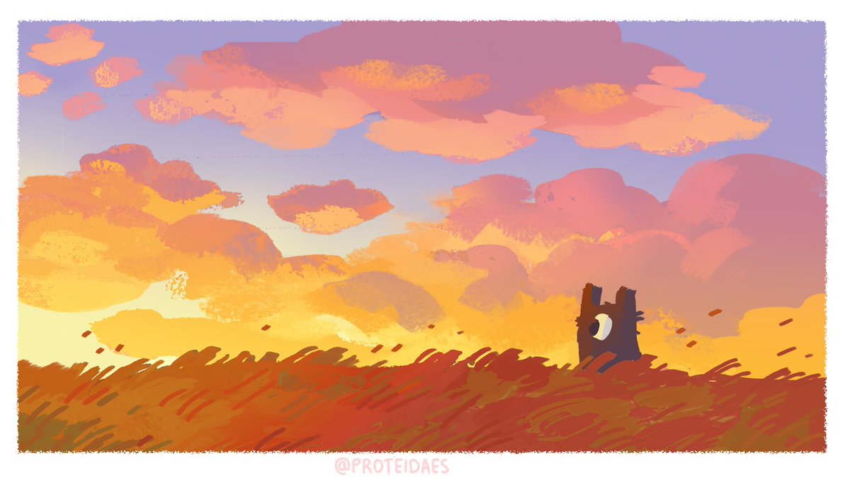 proteidaes's tweet photo. Recent paintings!! Really working those warm and cool vibes ☀️❄️ https://t.co/EwbrW76khi