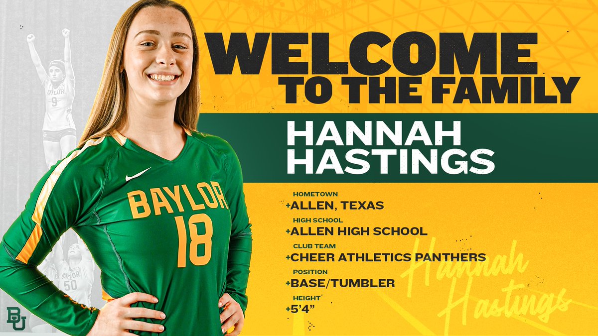 Welcome our newest Bear to Baylor!🤩

✍️ <a href="/CA_Hannah_/">Hannah Hastings</a> 

#SicEm🐻