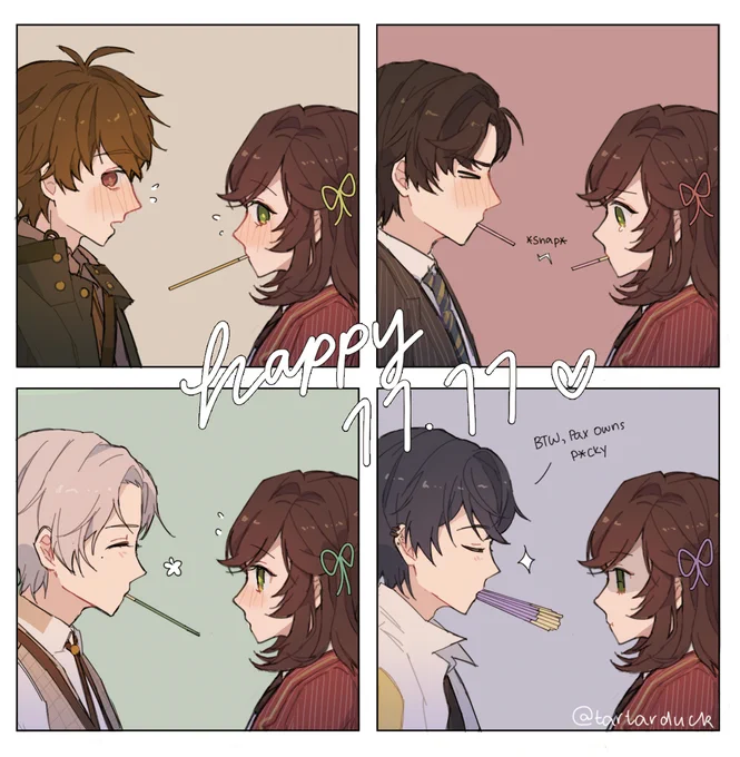 happy pocky day fellow attorneys!! 
#TearsOfThemis #未定事件簿 