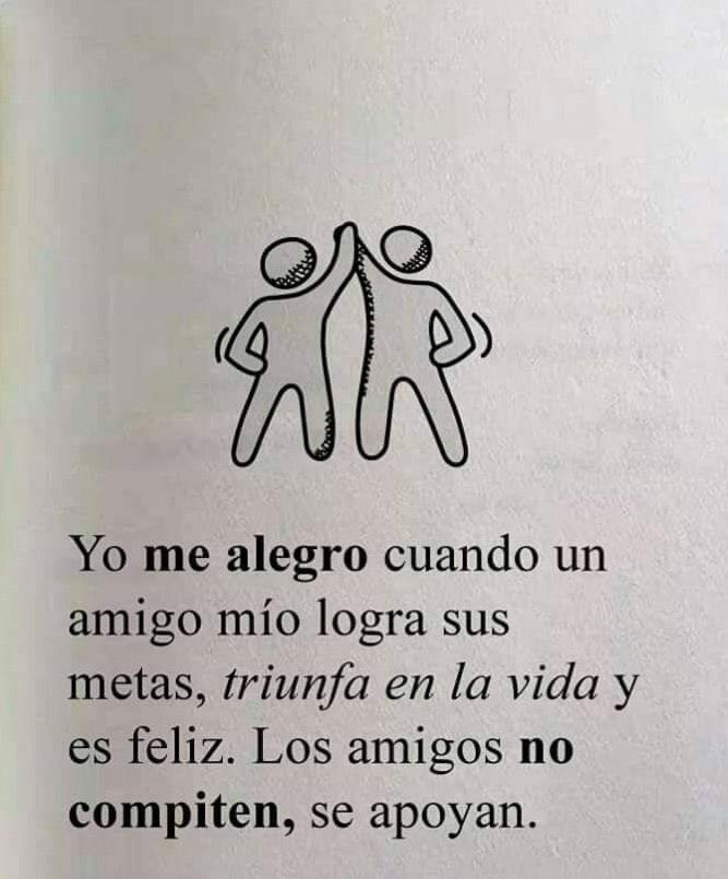 los amigos se apoyan