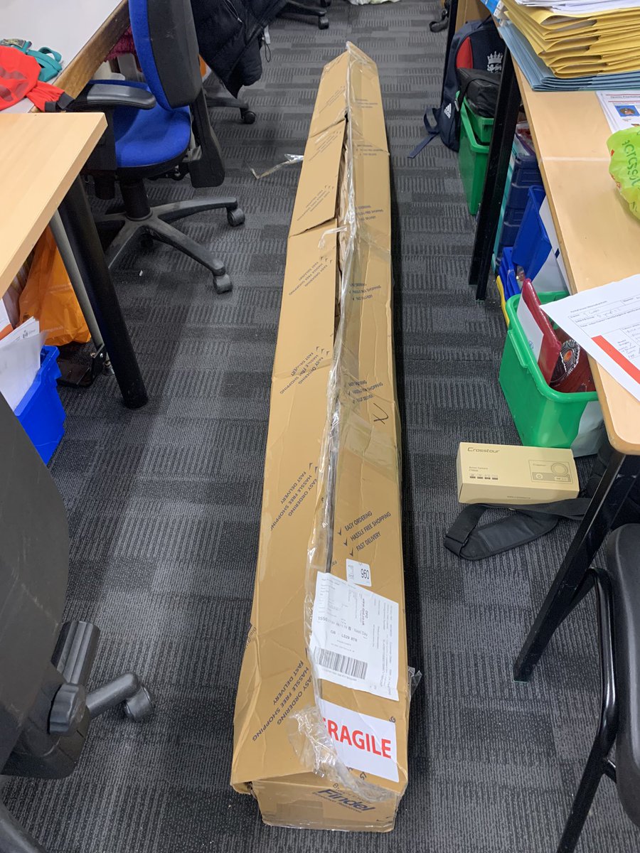 ilkleygrammarPE's tweet photo. The IGS PE department took an exciting BIIGGG delivery in the office today. The new javelins and shot puts arrived. These pieces of equipment were bought with some of the funds raised by the sports council in their virtual “LEJOG” challenge in July. Awesome effort! https://t.co/OSQhKpQ2ZI