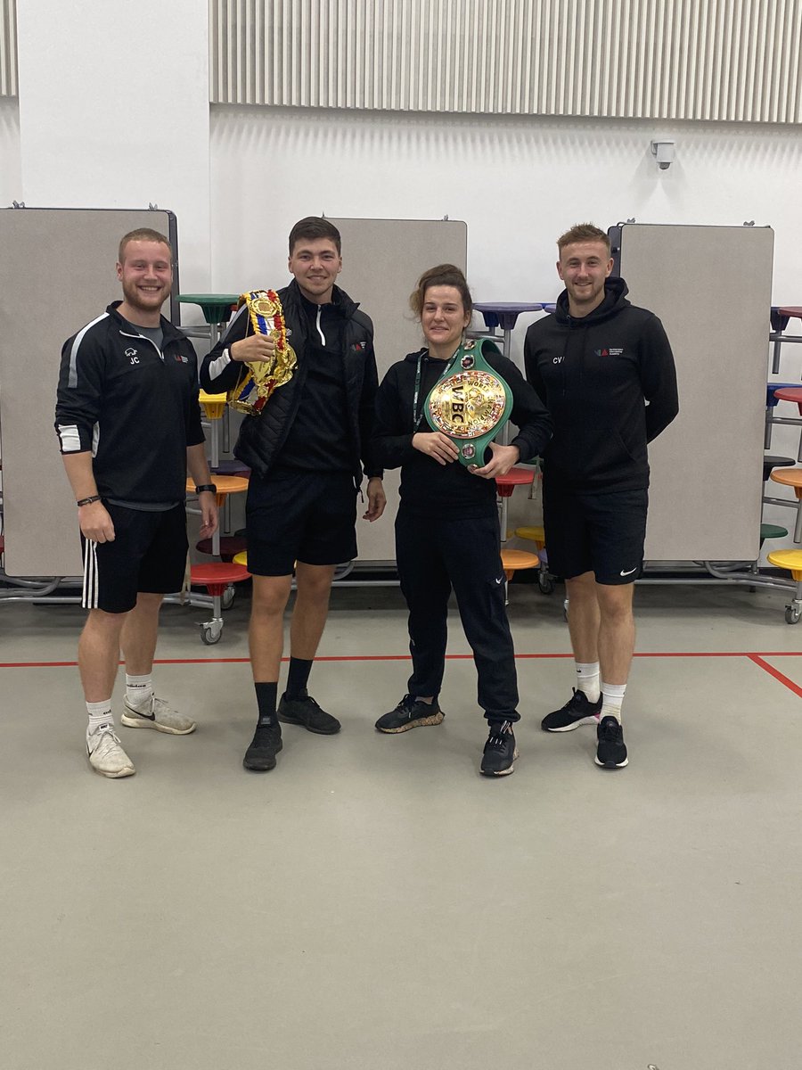 MrWoodgerPE's tweet photo. A massive thank you to @chantellecam for coming along to @NIA_Northampton boxing club tonight. A huge inspiration to our students. We can’t wait to visit Kings Heath boxing club in a couple of weeks! 🥊 💪🏼 @Nsport https://t.co/nC3d6bZLT6
