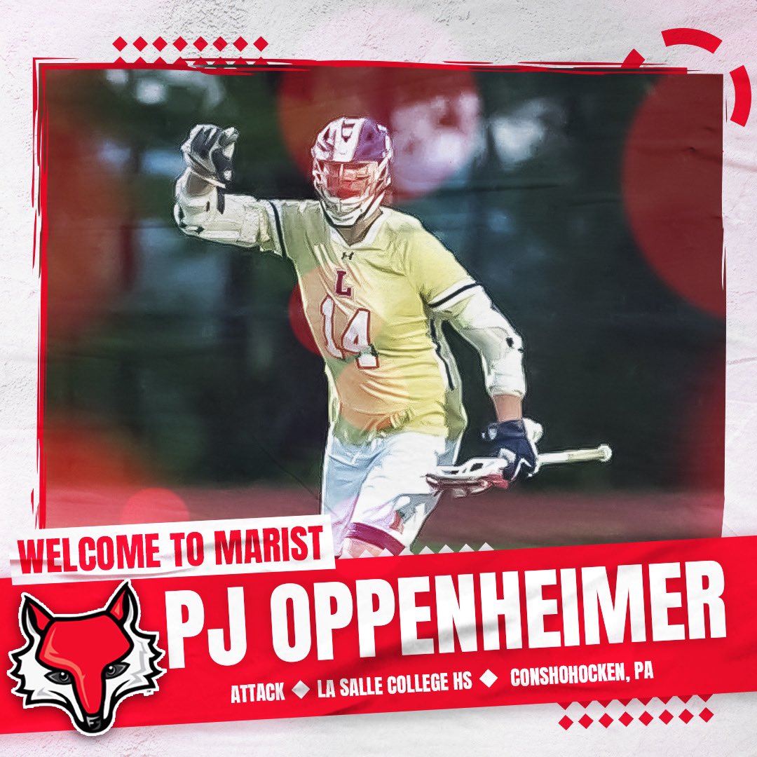 PJ Oppenheimer has signed his NLI! 

The All-Conference Attackmen from Lasalle helped them win their 5th straight league title. A 2 sport ⭐️, he was 1st Team All State in Water Polo while guiding his team to the PA State Championship.

Excited to welcome PJ to <a href="/Marist/">Marist University</a>! #2022