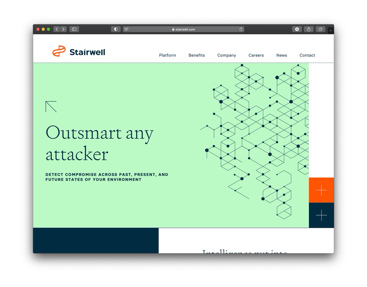 sullivannyc's tweet photo. .@Stairwell needed a brand as innovative as their cybersecurity platform. We helped them discover their brand purpose to "outsmart any attacker" and elevate their identity, website, and sales materials to prove it. Explore more of our work at https://t.co/OBBKETVyRn. https://t.co/Trh3cPbIf2
