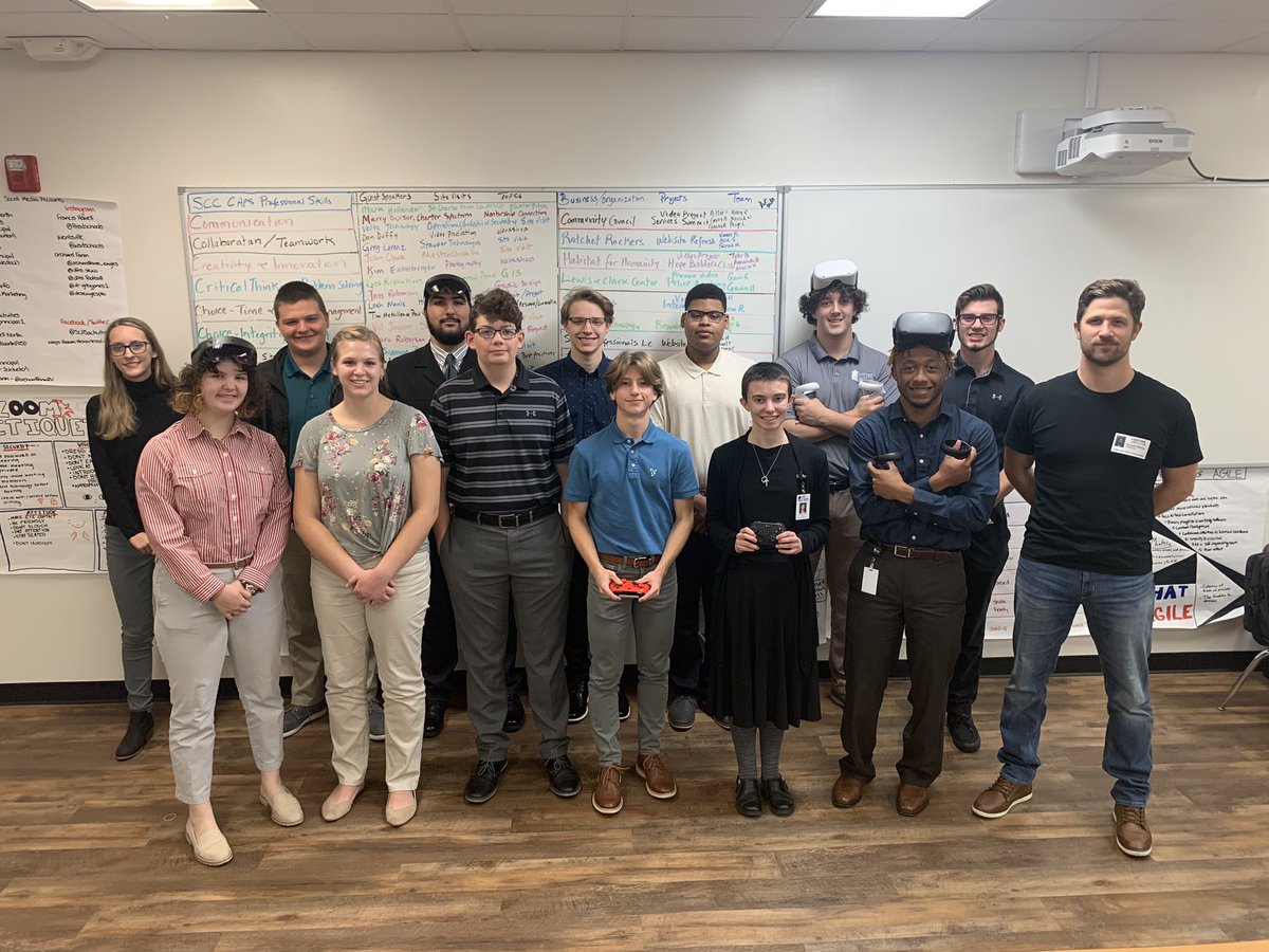 Thank you to Don Harvey for the presentation on mixed reality. Our Caps class enjoyed the time we had with Don Harvey and hope to talk again soon. Thank you again for your time with our class yesterday. #scccaps
