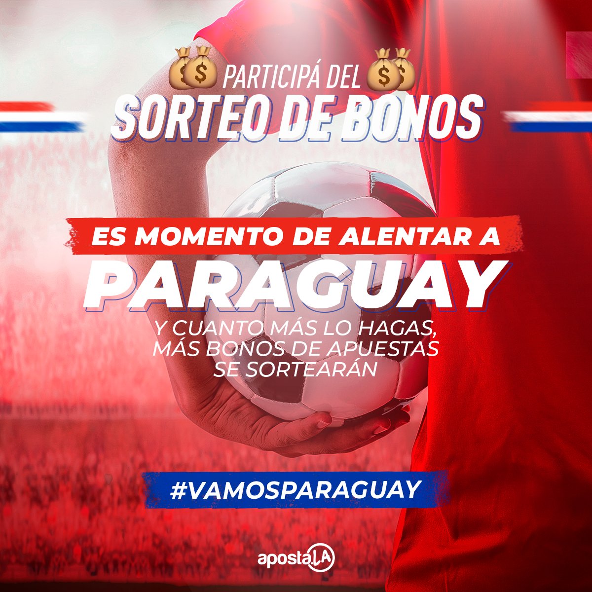 Alentá a Paraguay 🇵🇾 dandole RT a este tweet y participá del sorteo de bonos y cuánto más sea el aliento sumaremos más ganadores 🙌

200 RTs ➡️  10 bonos de 50.000 Gs 💰
500 RTs ➡️  20 bonos de 50.000 Gs 💰
1.000 RTs ➡️  30 bonos de 50.000 Gs 💰

📅 Sorteo: Viernes 12 Noviembre