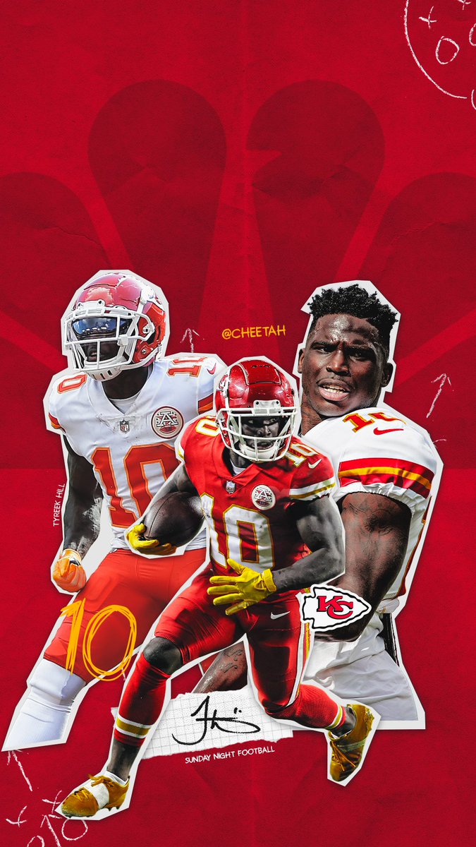 SNFonNBC's tweet photo. It's only Wednesday, but we're ready for Sunday Night Football! 🏈

@cheetah and the @Chiefs look to make it three-straight wins when they visit Las Vegas on SNF. 

#WallpaperWednesday | #ChiefsKingdom https://t.co/TQzwG4SDX1