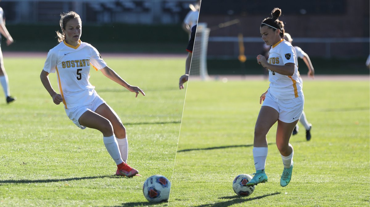 GustieAthletics's tweet photo. .@GustavusSoccer Katie Ashpole and Page Cocchiarella named MIAC All-Conference #GoGusties

Release: https://t.co/TLlj4Y8COV https://t.co/YnVPjKckBj