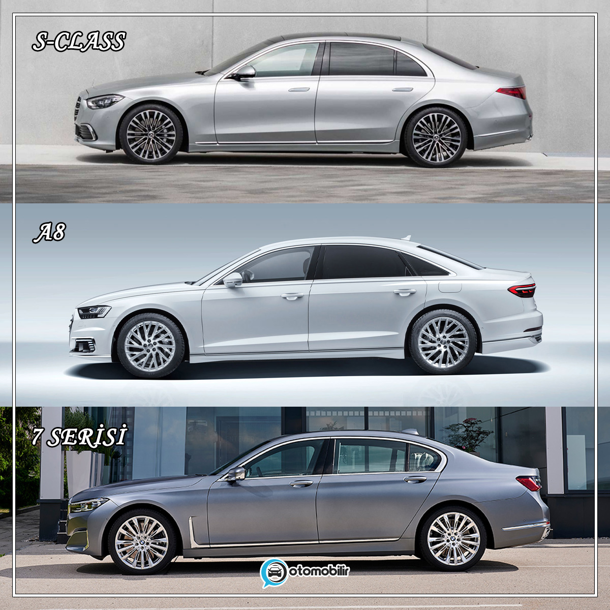 otomobilircom's tweet photo. Mercedes-Benz S-Class, Audi A8 ve BMW 7 Serisi arasından en iyi tasarıma sahip model hangisi?

#mercedessclass #sclass #sserisi #audia8 #a8 #a8long #bmw7series #7series #7serisi #mercedes #audi #bmw https://t.co/jdowtCSi8J