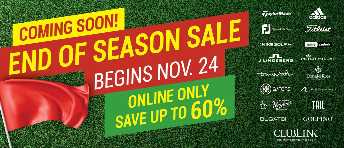 It’s almost time for the Sale of the Season. Mark your calendars for November 24 at 10 a.m. and head over to ShopClubLink.ca to window shop the sale – you won’t want to miss these deals!