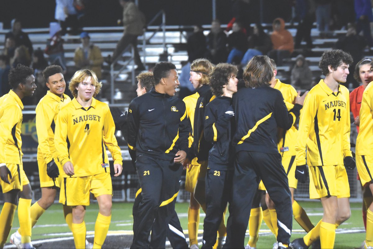 The <a href="/Nausetsports/">Nauset Athletics</a> boys soccer team overcame an early deficit to defeat Wakefield and advance in the Division 2 state tournament. The Warriors host Scituate in the Round of 16 tonight at 5 pm #CapeCod

📰: bit.ly/3kmKoXy.