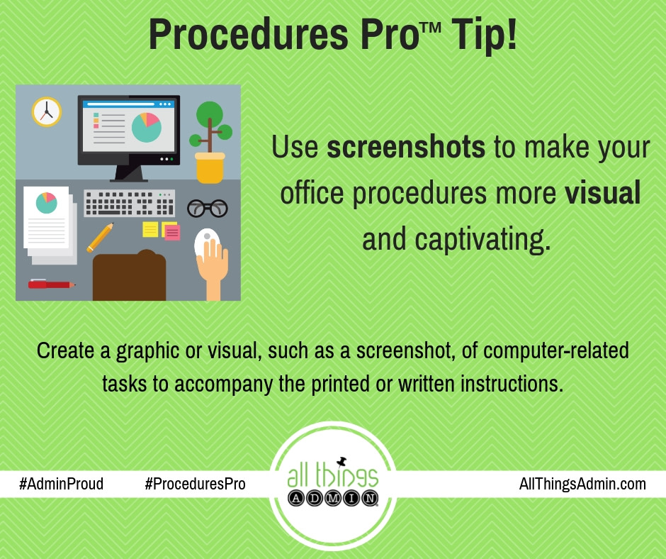JuliePerrine's tweet photo. One of my favorite administrative procedures tips is to incorporate visuals. It helps demonstrate important details and makes them more clear and understandable! #ProceduresPro #ProceduresMadeSimple https://t.co/wn8xSeUnut