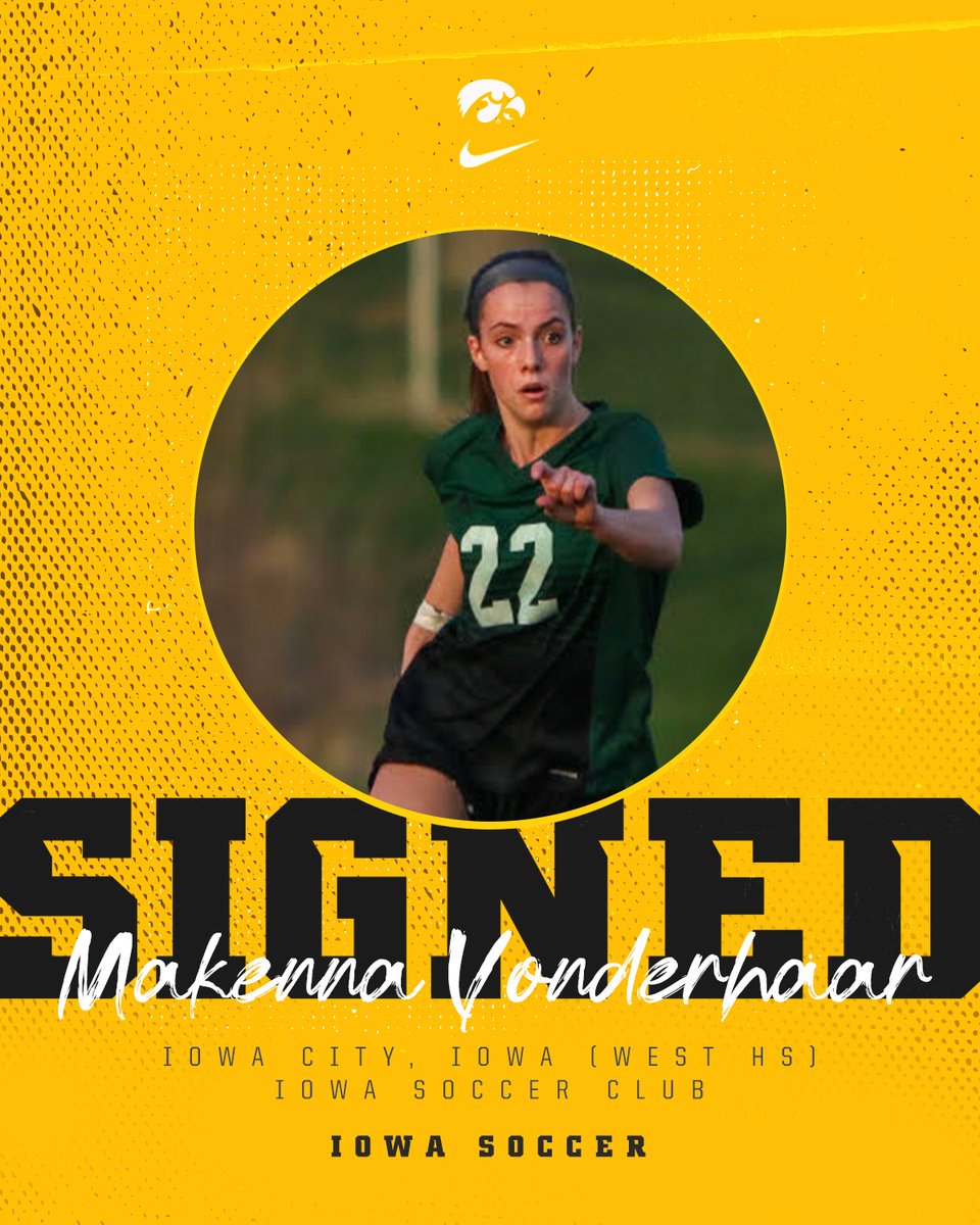 🔊  "I’ve been attending University of Iowa soccer camps and watching games since I was young. I love the team atmosphere and coaching staff, and I am very excited to be a student-athlete at the University of Iowa."

Welcome to the #Hawkeyes <a href="/mjvonderhaar/">Makenna Vonderhaar</a>  🖤💛