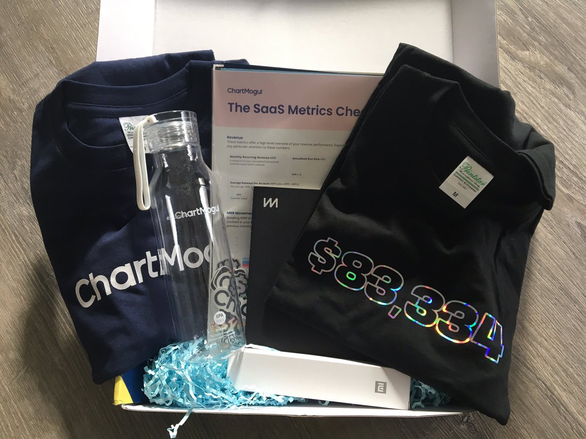 Swag done right - thanks <a href="/ChartMogul/">ChartMogul</a> !