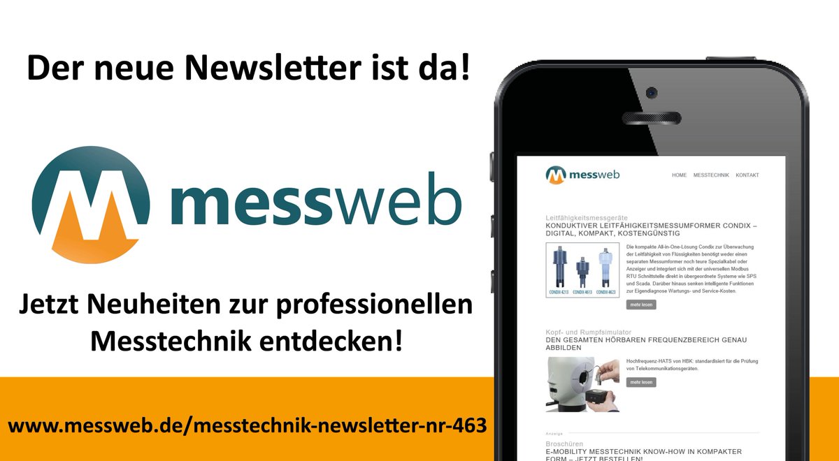 MesswebD's tweet photo. Der neue @messweb #Messtechnik #Newsletter ist da. Heute u.a. mit neuen #Gatesways für die sichere #Fernwartung von Maschinen, #Datenlogger ohne Datenlücken und kostengünstige industrietaugliche #Bildverarbeitung.
Jetzt lesen: https://t.co/VDEQHYDoU1 https://t.co/Shf0urvRjQ