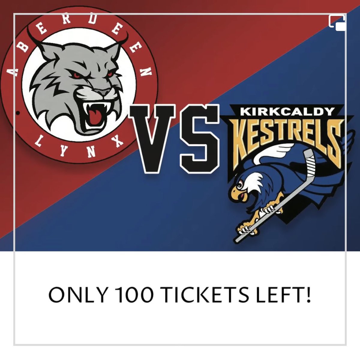 Aberdeen_Lynx's tweet photo. 🏒Only 3 DAYS until our first League Game against the @KKestrels  🏒

With only 100 tickets left time is running out to get your tickets as this is sure to sell out!  

https://t.co/Uvjk6helqZ

#gocats https://t.co/knQVPXrp4j