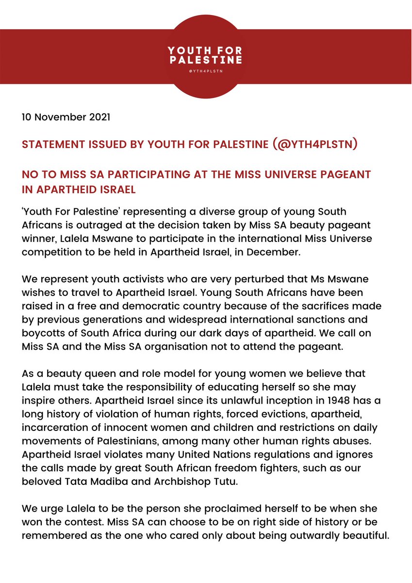 Youth For Palestine tweet media