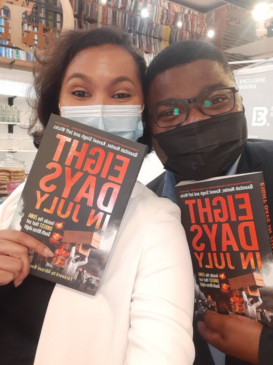 LiezleWilson's tweet photo. Loved the chat with @ThembiMrototo tonight at the launch of #EightDaysInJuly
@QaanitahHunter well done!!!!!!!!!!!😍🤗✊🏾 https://t.co/KRfoB3c4ui