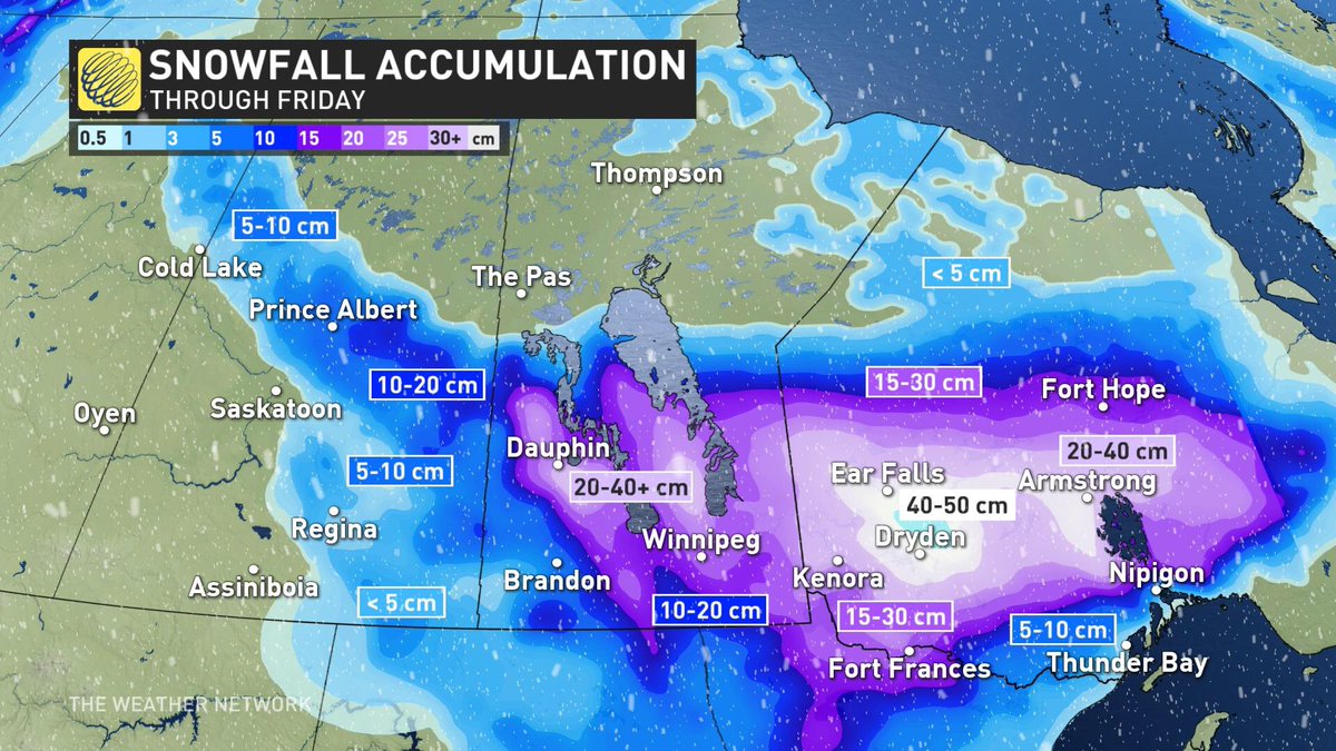 KMacTWN's tweet photo. If you havenโt shovelled in a whileโฆstretch first, bend at the knees, and take breaks. Or pay a neighbour kid. #snow #PRstorm #skstorm #mbstorm #onstorm @weathernetwork https://t.co/MbNnoI70Hp