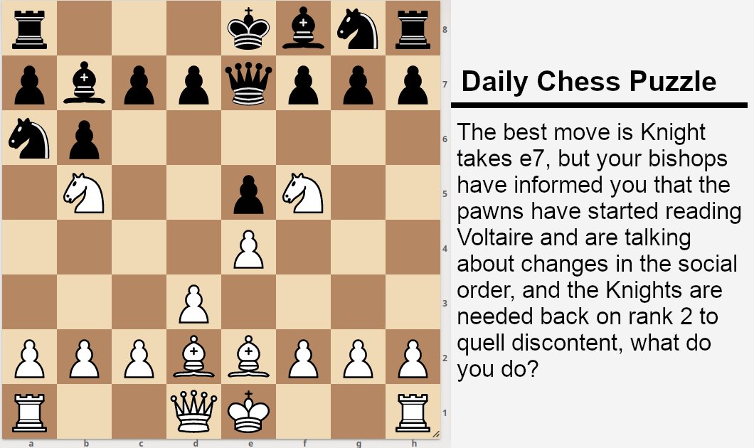 Difficult  Daily Chess Puzzle 252 