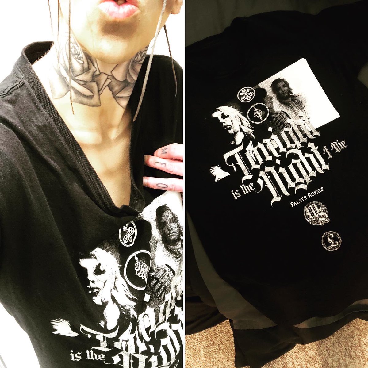 LemmonCandice's tweet photo. 🎶ToNiGhT iS tHe NiGhT i DiE🎶🤘🏻 New favourite T!! @PalayeRoyale styles!! https://t.co/aPEq5v2ttz