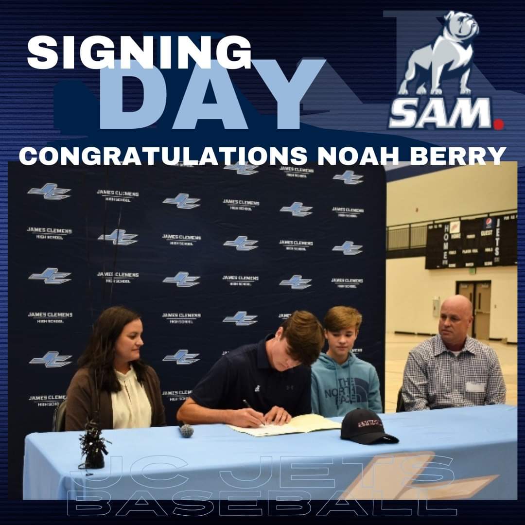 JCJetsBaseball's tweet image. Congratulations to Noah Berry on signing with Samford University today! #SigningDay #NextLevelJet