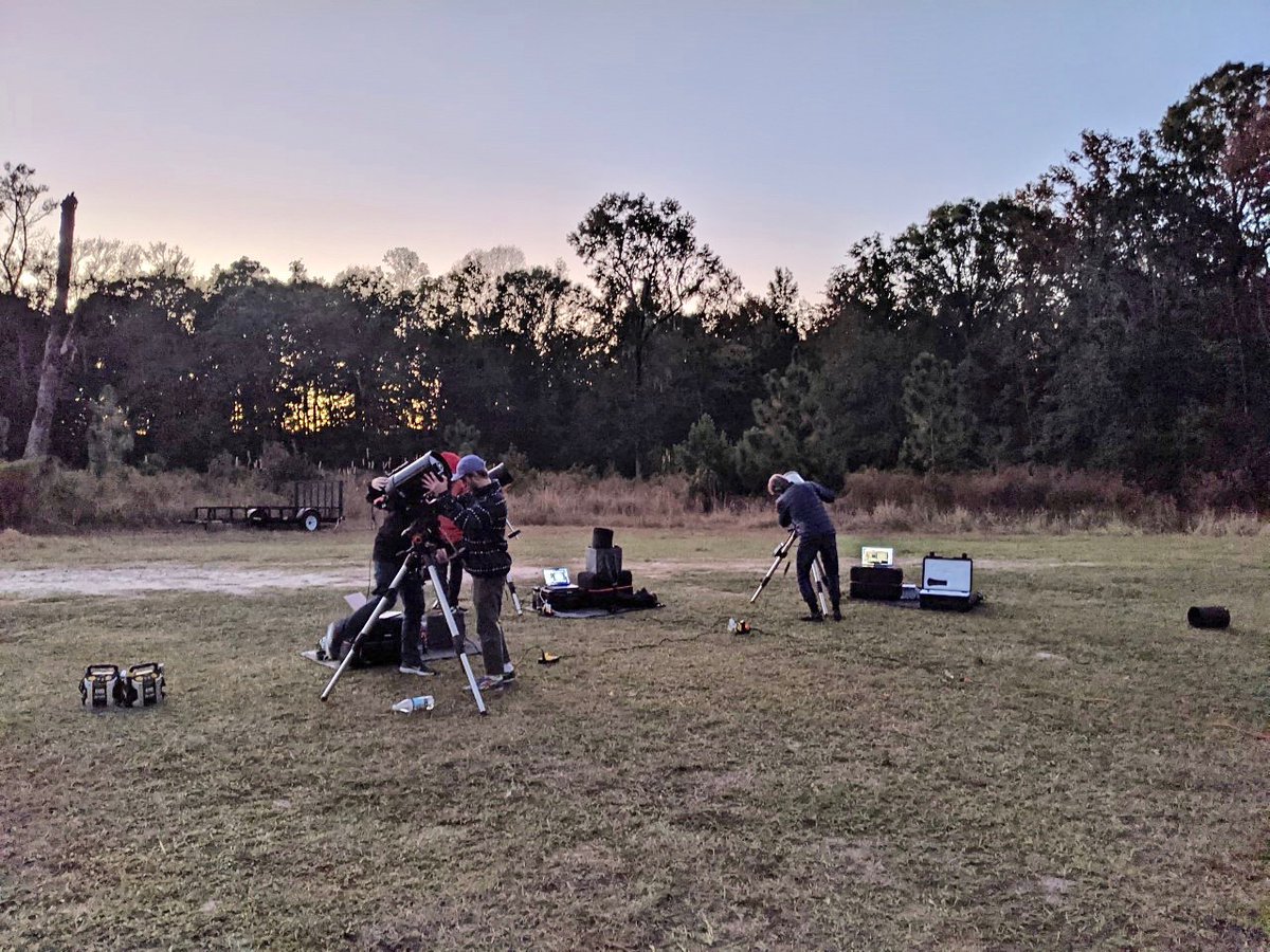 Stargazing night at the Stono Preserve with professor Dr. Chartas and our astronomy students. Taking advantage of the clear, dark skies away from city lights!
