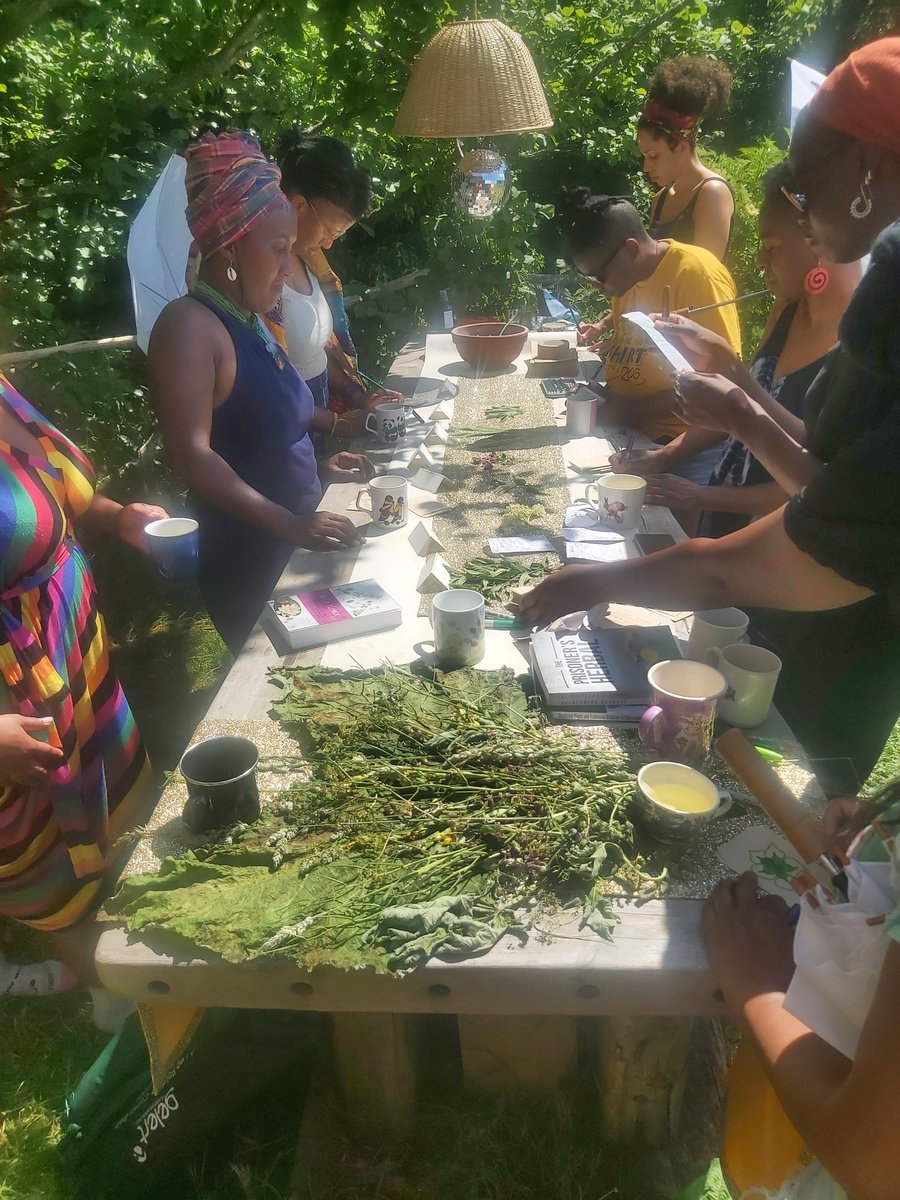 DreamFieldLab's tweet photo. throwback to that hot weekend in june - resting, rooting, decolonizing + reclaiming the #herbs + our ancestral ecologies ๐ฟ๐ค๐ฟ#Restforclimate @JoinTheSeason_ @JuliesBicycle #naturelover #ClimateJustice https://t.co/c56J42Qlkv