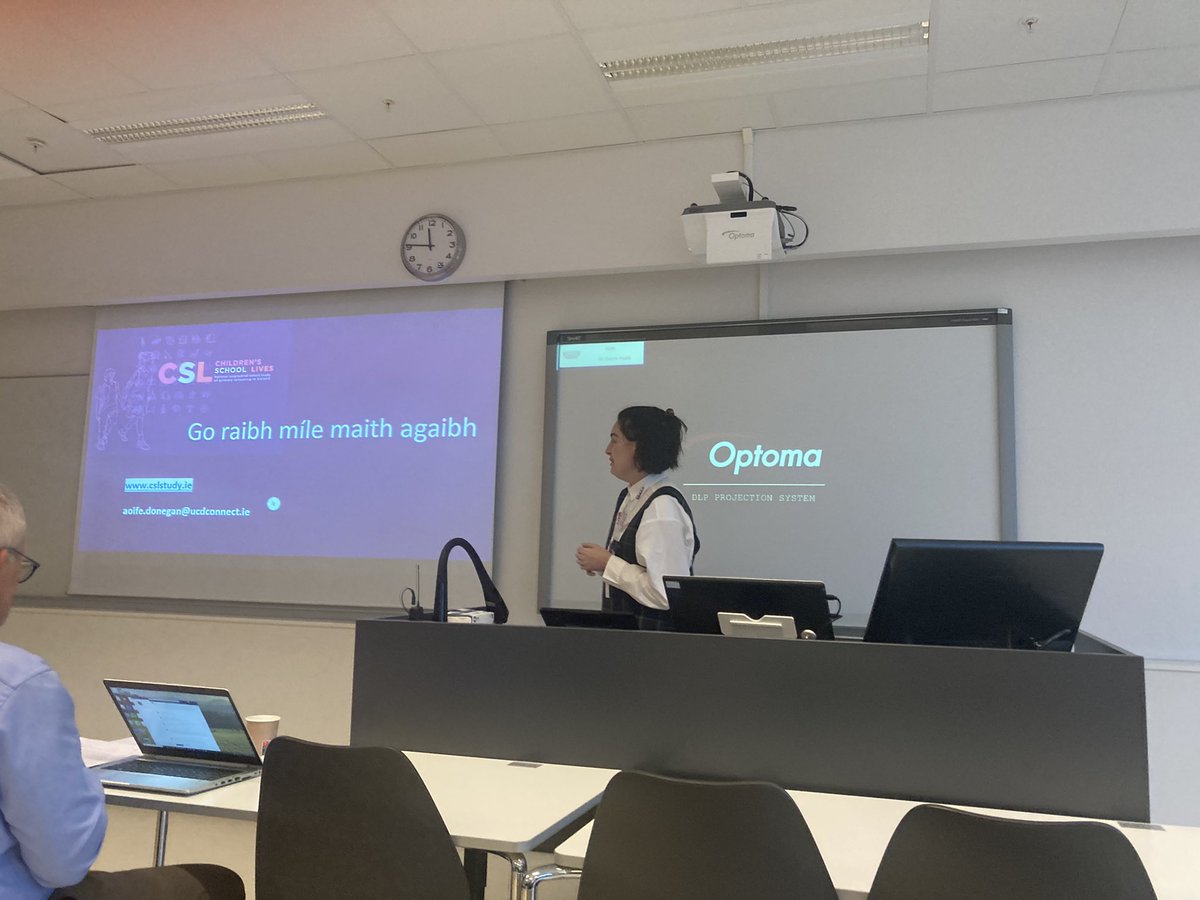 econrachel's tweet photo. Are you interested in students as CO researchers? Then one to watch is @acdonegan 👇Our Norwegian colleagues who pride themselves on student centred education were very impressed with Aoife’s research. Great job Aoife 👏👏 @CSLstudyUCD  @SchoolofEdUCD @TeachingCouncil @gmsainz https://t.co/DobwGD6ZsG