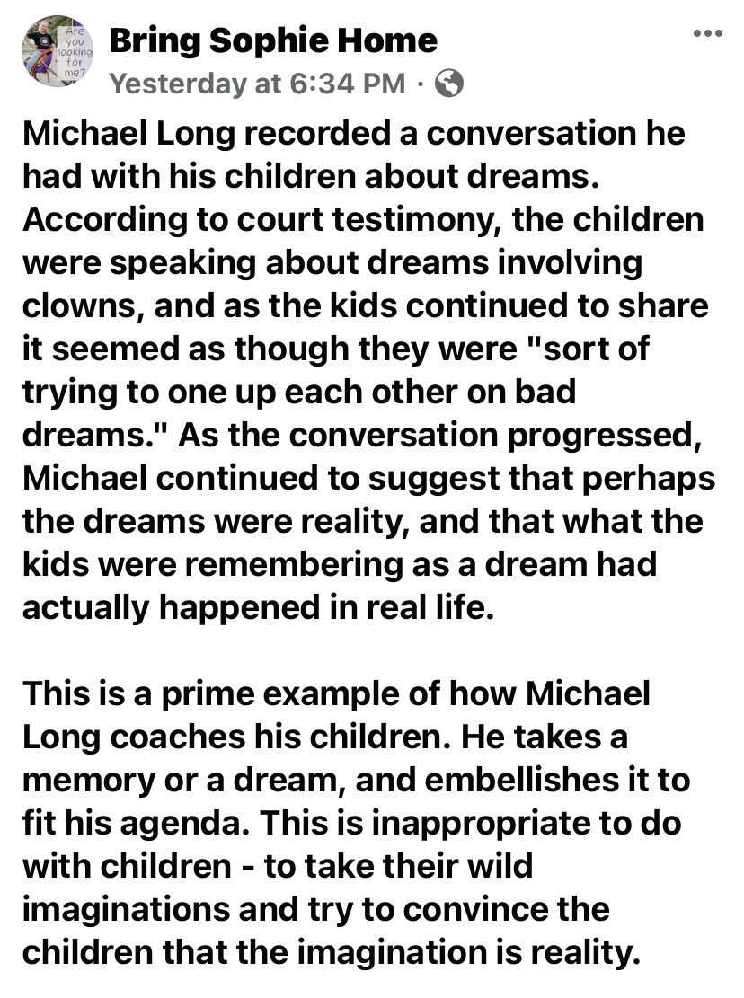 VerigoKennLove's tweet photo. #BringSophieLongHome #MISSING #TX Day 126. Sophie is allegedly w/her noncustodial parent, Michael Long, who the courts allegedly stated could be a danger to his child(ren). Once the courts removed his parental rights, he went into hiding w/1 of his children. Where are they now? https://t.co/1TDkxpixx0