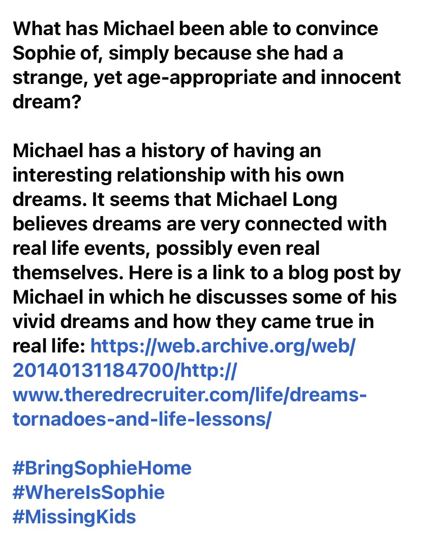 VerigoKennLove's tweet photo. #BringSophieLongHome #MISSING #TX Day 126. Sophie is allegedly w/her noncustodial parent, Michael Long, who the courts allegedly stated could be a danger to his child(ren). Once the courts removed his parental rights, he went into hiding w/1 of his children. Where are they now? https://t.co/1TDkxpixx0